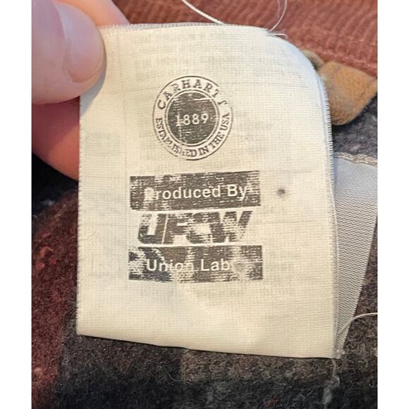 Viintage Carhartt C01 BRN Men’s 42 Reg Chore Jacket Barn Coat Union Made USA - Picture 15 of 16